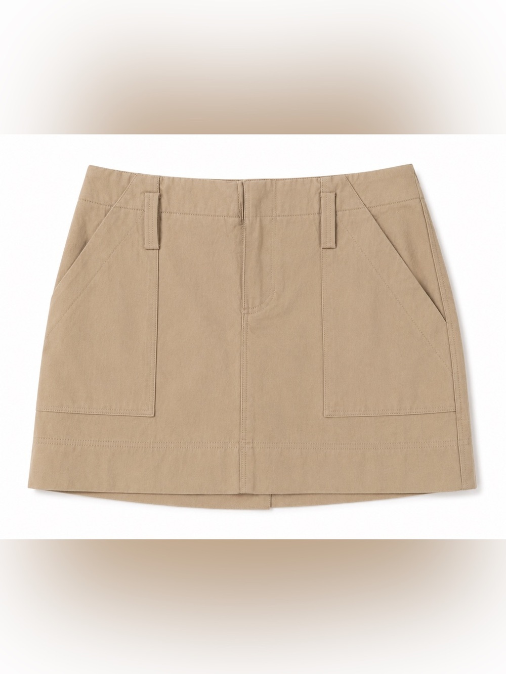 NWT BA&SH TAN MINI CARGO SKIRT WITH POCKETS